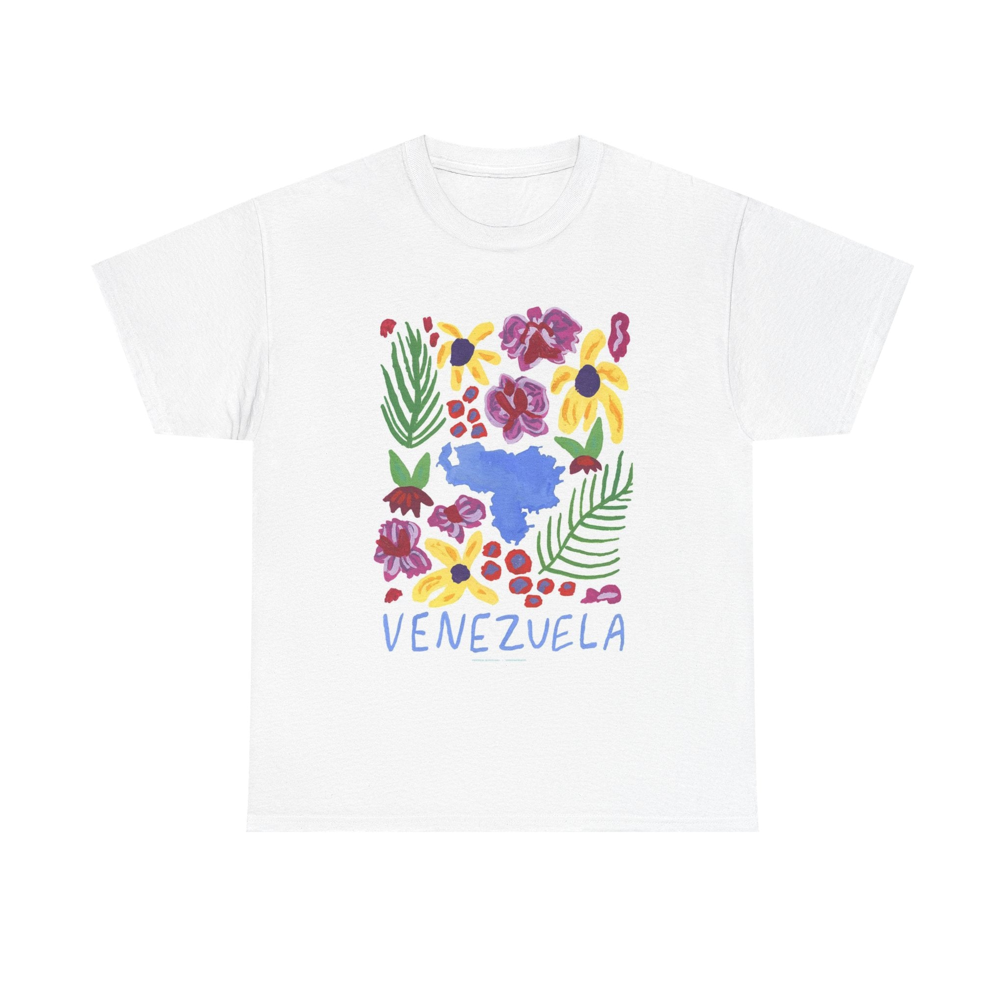 Venezuela Floral Map T-Shirt